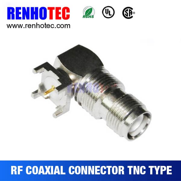 PCB Mount TNC Female Crimp Cable RF Electrical TNC Connector